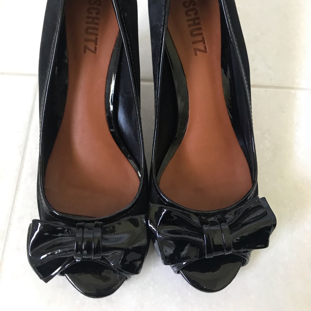 Shultz Couture Black Dress heels pumps 7m